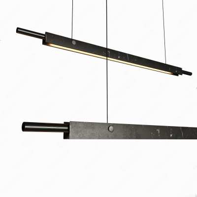 现代条形办公吊灯3D模型下载